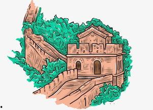长城卡通图片大全,穿越时空的守护者风采