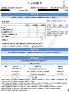 征信报告图片,揭示个人信用状况全貌
