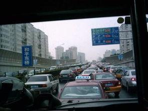 堵车夜景图片大全,繁华都市夜色下的交通拥堵全景